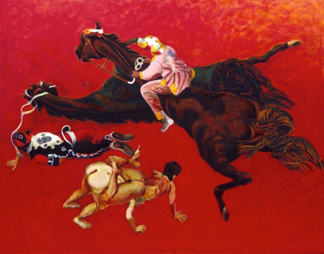 Norbert Tadeusz, Cadutti 11, 1997, acryl on canvas. ©Norbert Tadeusz Estate